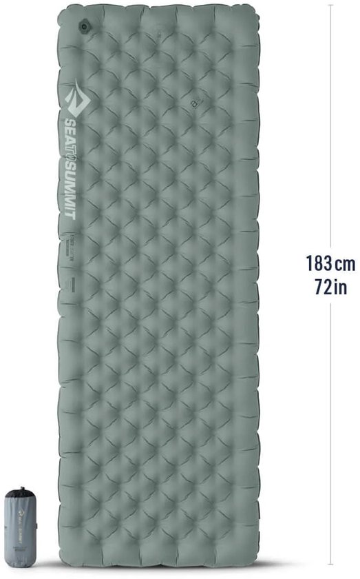 Sea to Summit Ether Light XR Insulated ASC Mat - Large Rectangular Grey