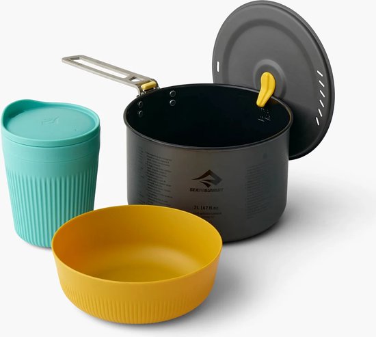 Sea to Summit - Frontier - Ultralight Set 2L - 3 Piece - Pan, Mok, Kom van Sea to Summit