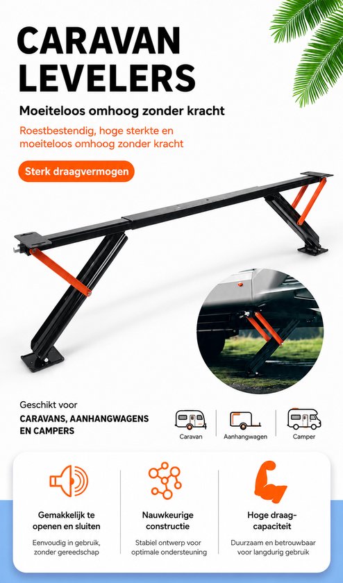 SEAFLO 12V Elektrische leveler voor Campers, Aanhangwagens en Caravan