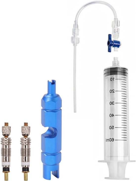 Sealant Injector Kit - Banden Reparatie - Tubeless Banden Vullen - Geen Vuile Handen - 60ml - null van Merkloos
