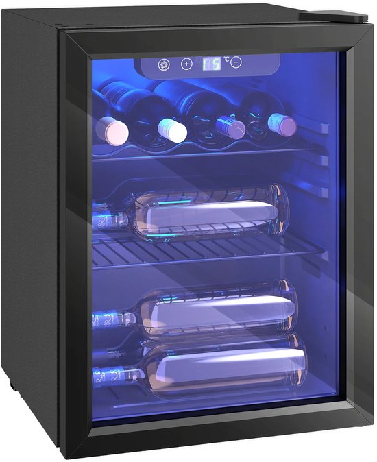 Sello mini koelkast - wijnkoelkast - frigo - temperatuur 4° tot 16°C - omkeerbare deur - L43 × B41,5 × H57,5 cm - 48 liter