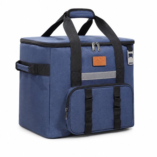 Sercano Geïsoleerde Koeltas 40L XXL - Opvouwbare Picknicktas voor Familie - Geïsoleerde Koelbox voor BBQ, Strand & Camping - Sterk Oxford - Blauw