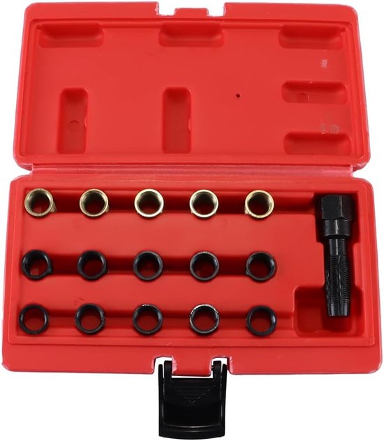 Set bougies, schroefdraadreparatieset M14 x 1,25 met opbergdoos