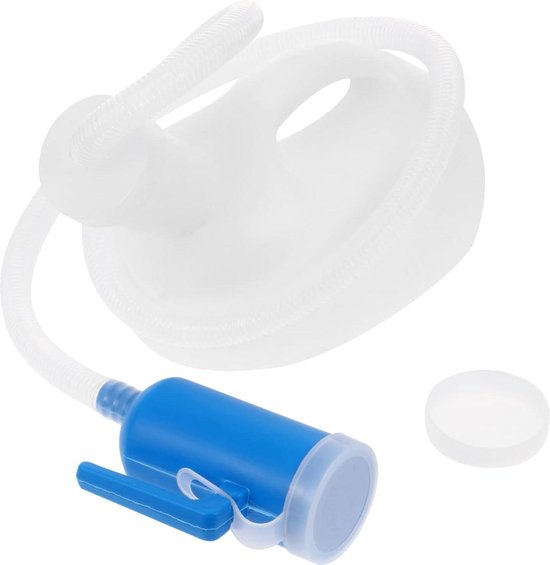 Set Draagbare Urinoir Fles met Buis Lekvrije Unisex Urinoir - Mannen - Drainage Pot Auto Pee Fles Toilet Pot - Hand Held - Wit van Hopon