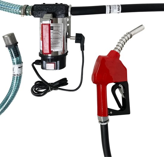 Set Pomp230V + pistool + slang + koppeling MW Tools POD60230 SETA van Merkloos