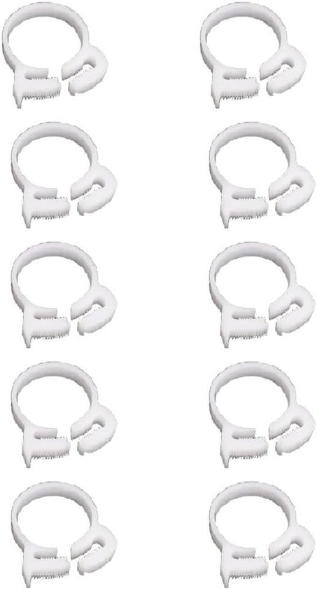 Set van 10 Verstelbare Slangklemmen, Stevige Dubbele Snap Grip Klemmen voor Aansluiten, Bevestigen en Afsluiten van Slangen (13.8-15.4mm) - Ideaal voor Tuin, Auto en Klusprojecten
