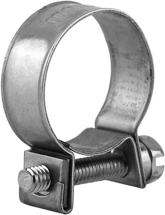 Set van 10 verstelbare slangklemmen van roestvrij staal, geschikt voor brandstofleidingen en sanitair, 6mm-20mm bereik