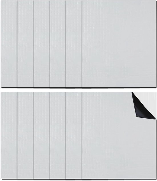 Set van 12 Geluidsisolatiematten voor Auto 250 x 180 x 5 mm - Akoestische Mat voor Geluidsreductie en Warmte-isolatie