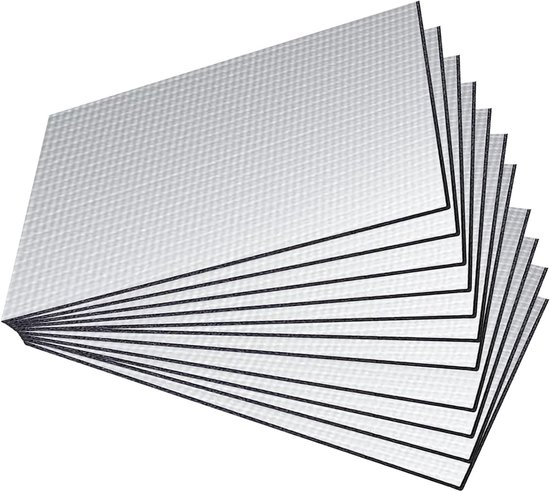 Set van 15 Geluidsisolatie Matten voor Auto 18 x 25 cm - Duurzame, Zelfklevende en Waterdichte Isolatie voor Motorkap en Interieur van Merkloos