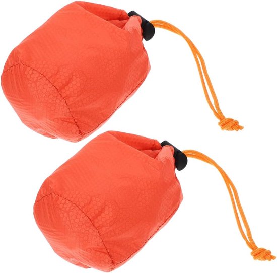 Set van 2 camping slaapzak opbergtassen voor outdoor gebruik van Merkloos