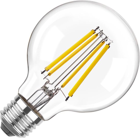 Set van 2 Dimbare E27 LED Warm White Light Bulb 12Watt 2000Lumens Edison Vintage Energy Saving Bulb Vervanging voor 100W gloeilamp, Warm White 2700K, G80 Grote Bol Super Heldere Lamp, 230V