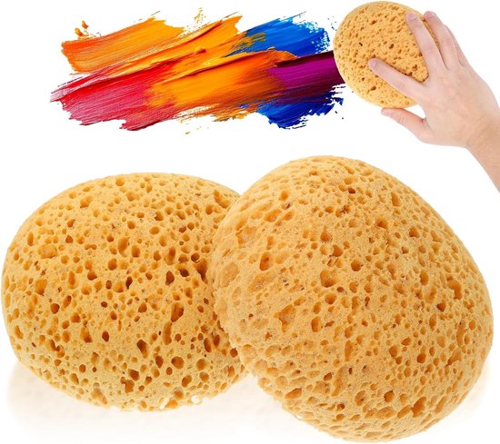 Set van 2 Plakplaten Textuur Sponsen voor Plafond Reparatie en Schilderwerk - Ideaal voor Wanddecoratie en Schoonmaak