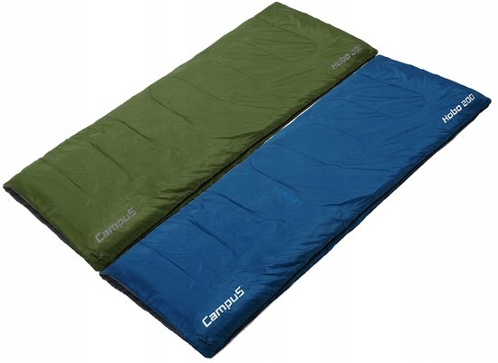 Set van 2 slaapzakken Hobo 200, groen & blauw, tot 3°C