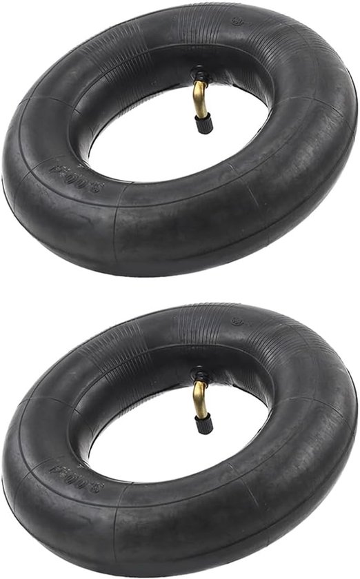 Set van 2 slangen met ventiel - geschikt voor kruiwagen en steekwagen - zwart - duurzaam van Merkloos