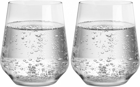 Set van 2 Tritan Waterglazen 390ml - Onbreekbaar Drinkglas voor Camping en Picknick
