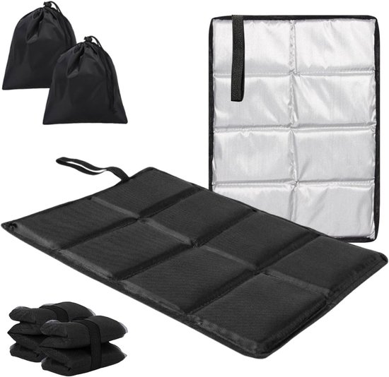 Set van 2 Vouwbare Thermische Zitkussens voor Buiten, Waterdichte Campingmatten en Portable Kussens voor Kinderen tijdens Kamperen en Trektochten