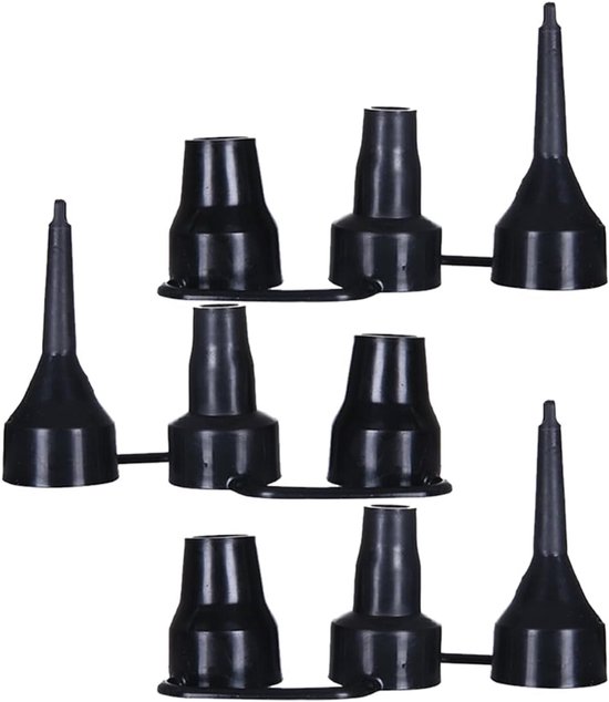 Set van 3 Universele Opblaasadapters voor Luchtpomp - Universele Mondstukken voor Luchtbed, Zwembad en Speelgoed van Merkloos