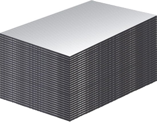 Set van 30 Geluidsisolatiematten voor Auto, 250 x 180 x 5 mm, Zelfklevend, Brandwerend, Vochtbestendig, Geluidsdemping en Isolatie