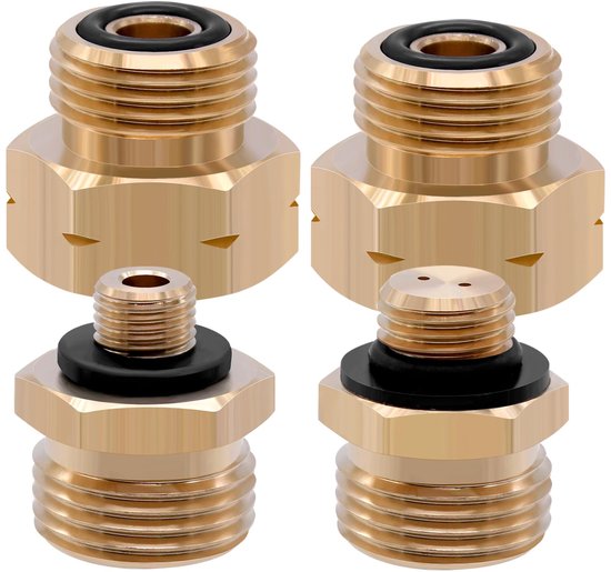 Set van 4 Gasfles Adapters voor Europa