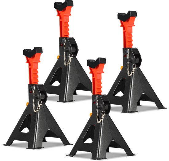 Set van 4 Steunbokken Auto Caravan Camper - Verstelbaar 3000kg Capaciteit 285-430mm