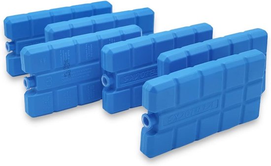 Set van 6 Vriesblokken voor Koelboxen - Herbruikbare IJsverpakkingen met Geavanceerde Koeltechnologie