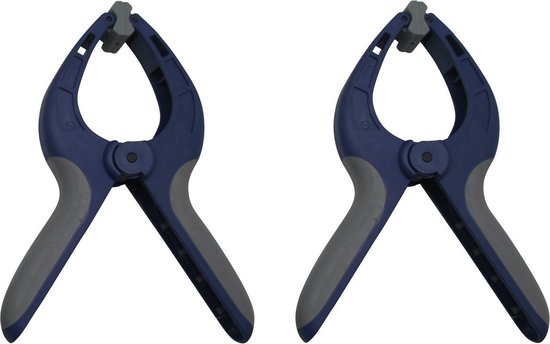 Set van 8x stuks grote zeilklemmen / zeilclips 9 inch - Kunststof - dekzeil klemmen / marktkraam klemmen van Merkloos