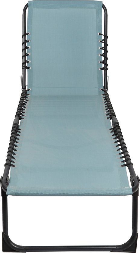 SET X 2 GRIJS BLAUW STRANDSTOEL 187X56XH26/85CM van Happy Cocooning