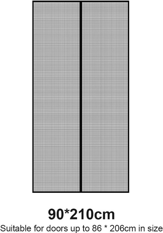 Seth Select Anti Muggen Gordijn – Magnetisch Deurgordijn – Houdt Insecten Buiten – Automatisch Sluitend - 90x210cm