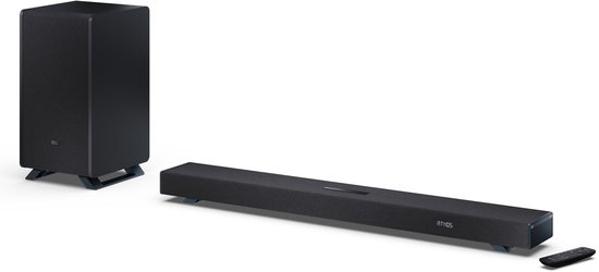 Sharp HT-SBW53121 3.1.2 Dolby Atmos soundbar met draadloze subwoofer - Q-series - zwart van Sharp