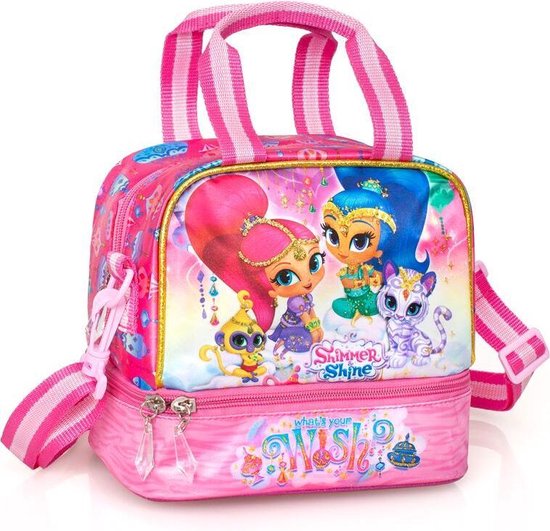 Shimmer & Shine - Lunchtas koeltas - 21 cm lang - Roze van Nickelodeon