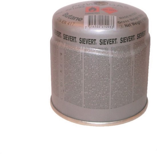 SIEV gaspatroon, vulhoeveelheid 190g, 330ml, gassoort 100 % butaan van Merkloos
