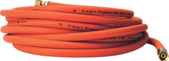 SIEV gasslang, 3/8L-3/8L vast, le 10m, diam 6.3mm, slang rubber van Sievert