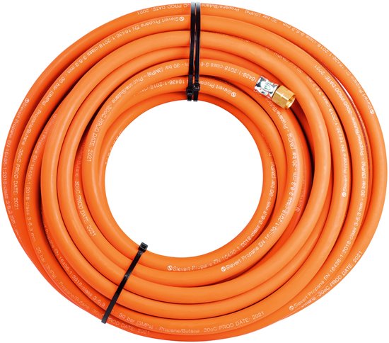 Sievert propaanslang - 20 m - Ø6,3 mm - 3/8" LH en vast