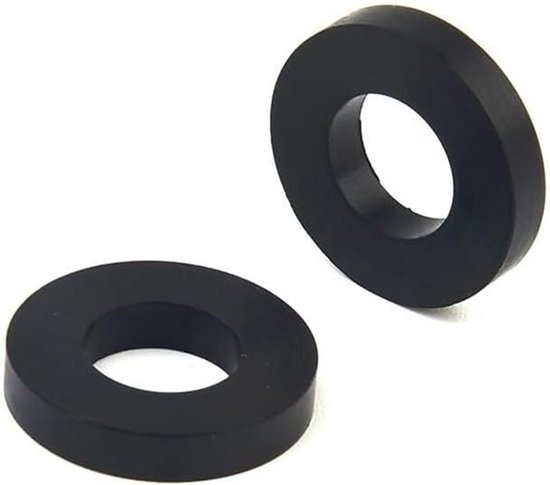 Siliconen Afdichtringen - Pakking Sluitring - Fles Reparatie - Kosteneffectieve Oplossing - 101 mm ID 185 mm OD - Zwart