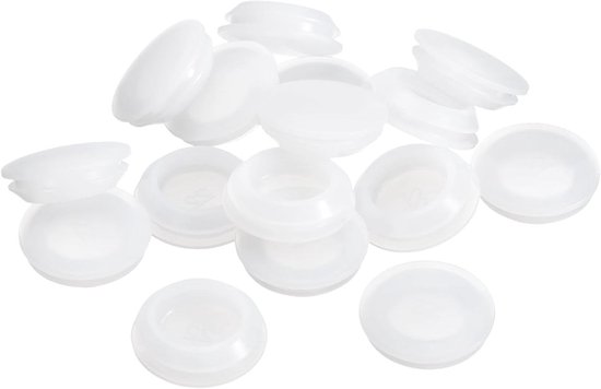 Siliconen Gatsluiters - Rubberen Stopper Eindkappen - Gaten Afdekken - Waterdichte Afsluiting - 22-24 mm - Transparant van Merkloos