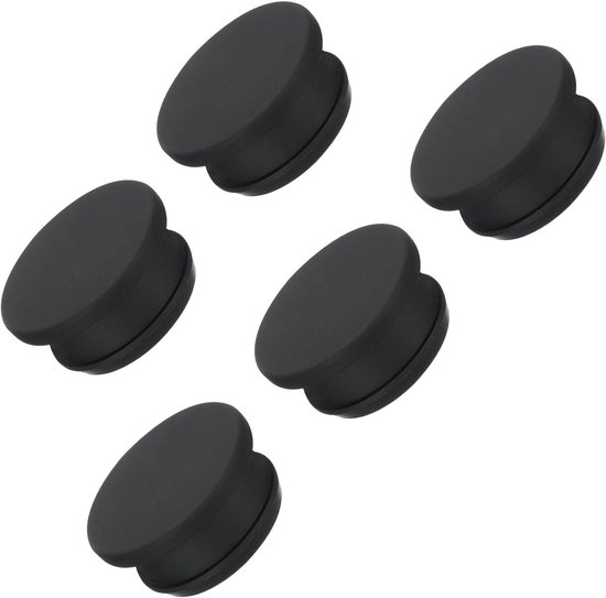 Siliconen Gatstop - Rubberen Afdichting - Waterdicht Afsluiten - Snap-in Vergrendeling - 28 mm Diameter - Zwart van Merkloos