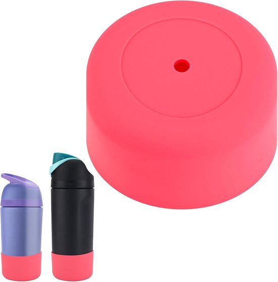 Siliconen Laars voor Owala, Premium Siliconen Fles Laars Beker Bodem Beschermer Antislip Bodem Beschermhoes Compatibel met Owala 14oz en 16oz Kinderwaterfles(Roze)