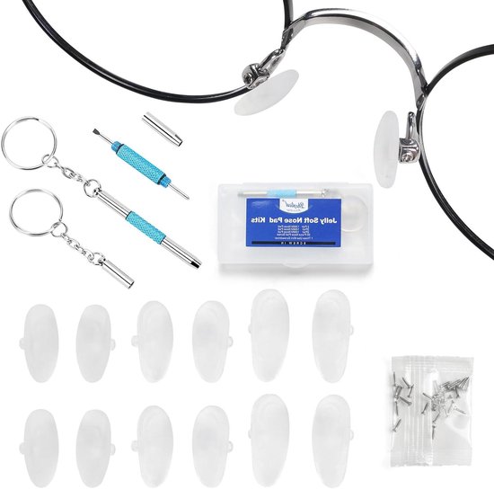 Siliconen Neuspads - Bril Reparatie Kit - Comfortabel Bril Dragen - Met Luchtkamer - 6 Paar - Transparant