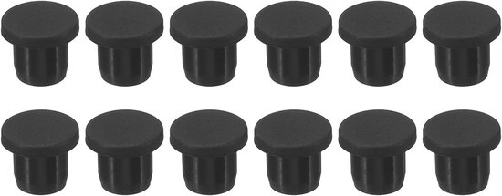 Siliconen rubberen stoppen 11 mm diameter - 12 stuks - Flexibele en duurzame afdichtingen van Merkloos