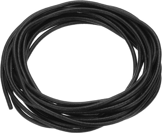 Siliconen Schuimafdichtstrip 5m - 3mm Dikte, Hoge Dichtheid, Voor Isolatie en Kieren Dichten, Zwart