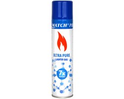 Silver Match Navulgas 300 ml - Aansteker Gas - Butaangas Navulling - 30 tot 40 Vullingen - Voor Navulbare Gasaanstekers
