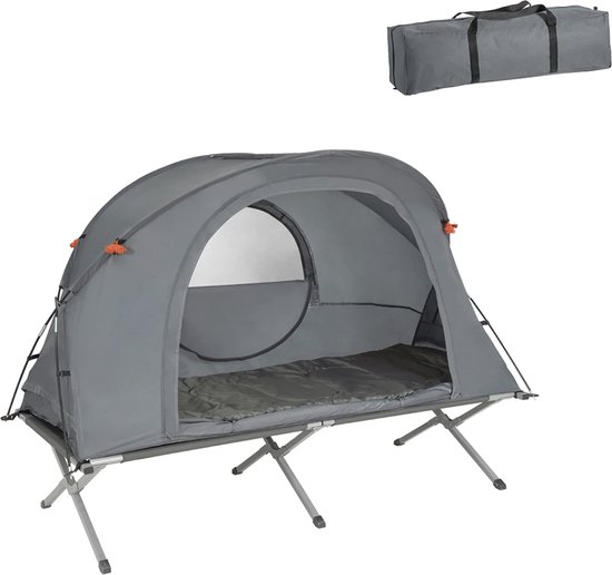 Simpletrade 4 in 1 Tent - Kamperen - Outdoor - Slaapzak - Opblaaskussen - 194x157x145cm van Simpletrade