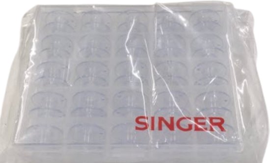 SINGER spoelendoosje met 25 spoelen van SINGER