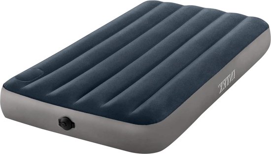 Single High Luchtbed met 2-Staps Pomp voor 1 Persoon - Afmetingen 99cm x 191cm x 25cm van Intex