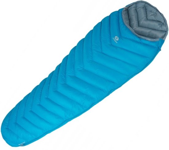 SirJoseph mummyslaapzak Attack II 400 - links 190 cm - Turquoise Blauw van SirJoseph