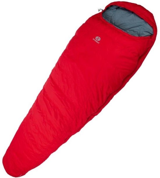 SirJoseph mummyslaapzak Trekking Rimo III 600 - links 170 cm - Rood van SirJoseph