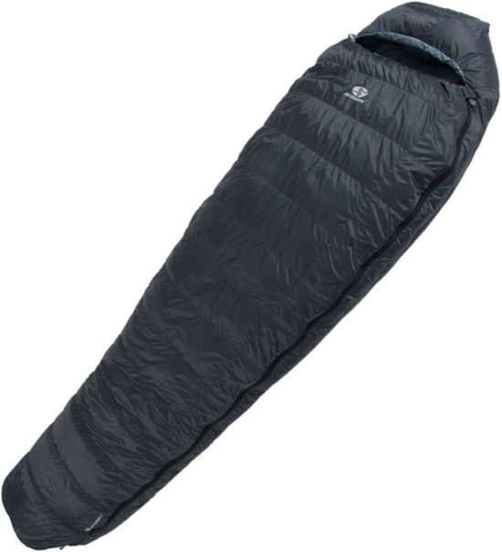SirJoseph mummyslaapzak Trekking Rimo III 600 - links 200 cm - Donker Grijs van SirJoseph