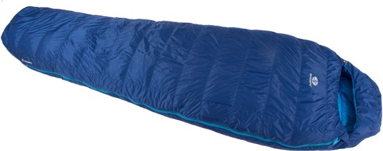 SirJoseph mummyslaapzak Trekking Rimo III 850 - links 200 cm - Navy Blauw