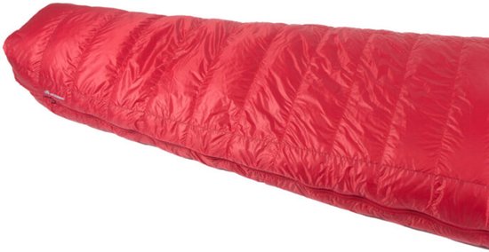 SirJoseph mummyslaapzak Trekking Rimo III 850 - links 200 cm - Rood van SirJoseph
