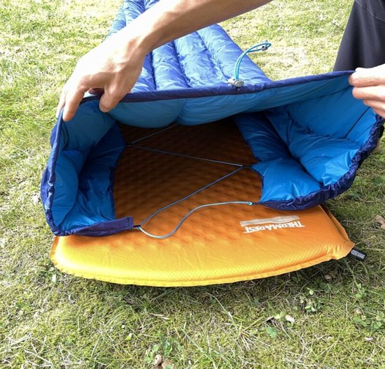 SirJoseph slaapzak dekenmodel Teton 560 Quilt 190 Navy - Blauw van Merkloos